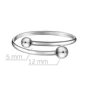 Браслет декоративный из серебра