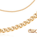 Браслет автомат из серебра с позолотой, плетение нонна