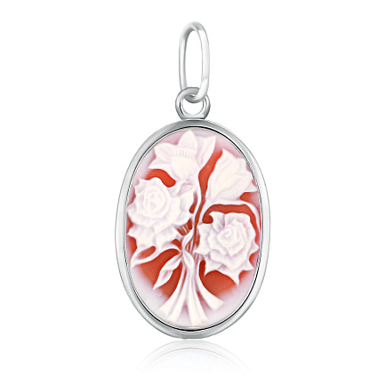 Подвеска из серебра с агатом