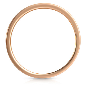 Кольцо обручальное из красного золота с бриллиантами