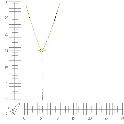 Колье из серебра с фианитом