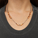 Цепь декоративная из серебра с позолотой