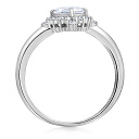 Кольцо из красного золота с фианитом