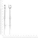 Серьги с английским замком из серебра