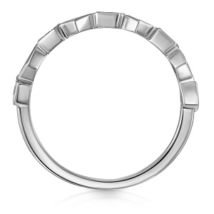 Кольцо из белого золота с бриллиантами