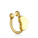 Моносерьга из серебра с позолотой