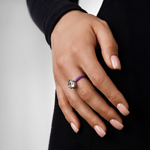 Кольцо из серебра с эмалью