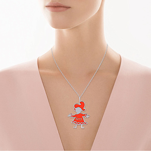 Подвеска из серебра с эмалью