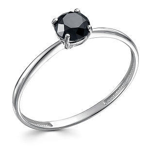 Кольцо из белого золота с бриллиантом