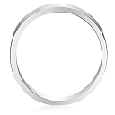 Кольцо обручальное гладкое из белого золота