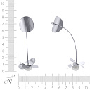 Серьги из серебра с жемчугом