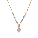 Колье из красного золота с бриллиантами