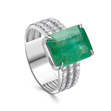 Кольцо из белого золота