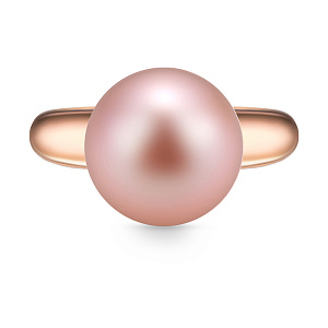 Кольцо из красного золота с жемчугом