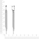 Серьги с английским замком из серебра