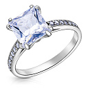 Кольцо из серебра с фианитом