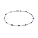 Браслет декоративный из белого золота с бриллиантами