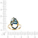 Кольцо из желтого золота с сапфиром