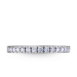 Кольцо из белого золота с бриллиантами