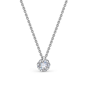 Колье из белого золота с бриллиантами