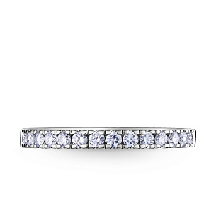 Кольцо из белого золота с бриллиантом