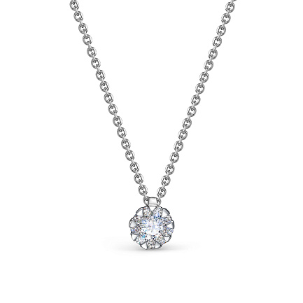 Колье из белого золота с бриллиантами