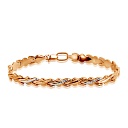 Браслет декоративный из красного золота