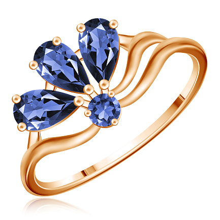 Кольцо из красного золота