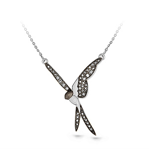 Колье из белого золота с бриллиантами