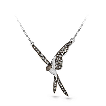 Колье из белого золота с бриллиантами