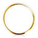 Кольцо обручальное гладкое из желтого золота