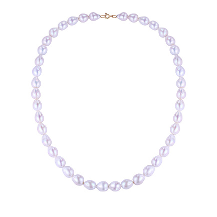 Бусы из красного золота с жемчугом