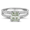 Кольцо из белого золота с бриллиантами