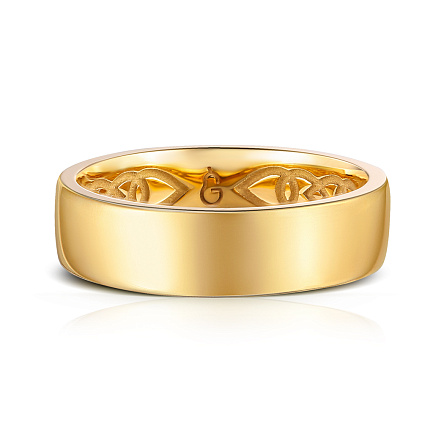 Кольцо обручальное из желтого золота
