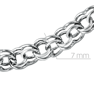 Цепь ручной работы из серебра