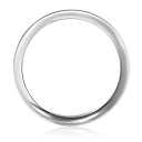 Кольцо обручальное из белого золота с бриллиантами