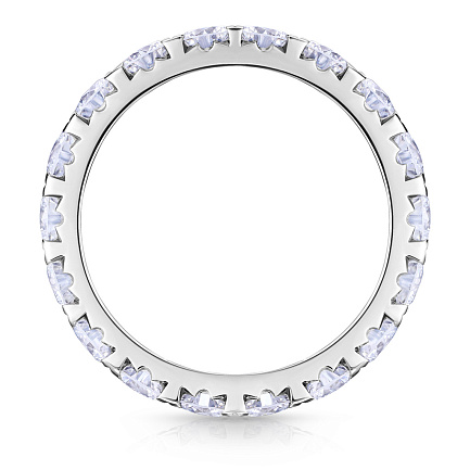 Кольцо из белого золота с бриллиантами