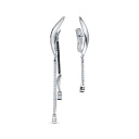 Серьги из белого золота с бриллиантами