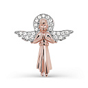 Подвеска из серебра с фианитами