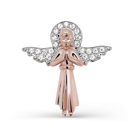 Подвеска из серебра с фианитами