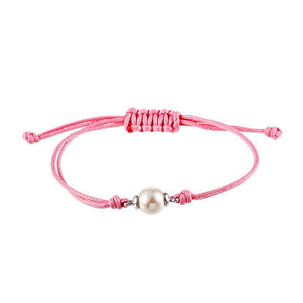 Браслет декоративный из серебра с жемчугом