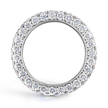 Кольцо из белого золота с бриллиантами