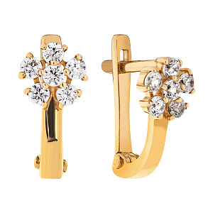 Серьги детские с английским замком