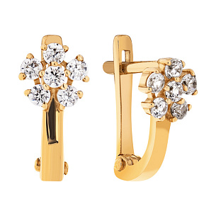 Серьги детские с английским замком