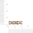 Кольцо обручальное с алмазной гранью