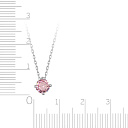 Колье из серебра с фианитом