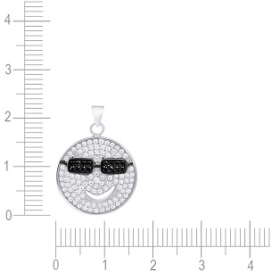 Подвеска из серебра с фианитом