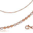 Цепь декоративная из серебра с позолотой