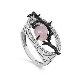 Кольцо из серебра с ониксом