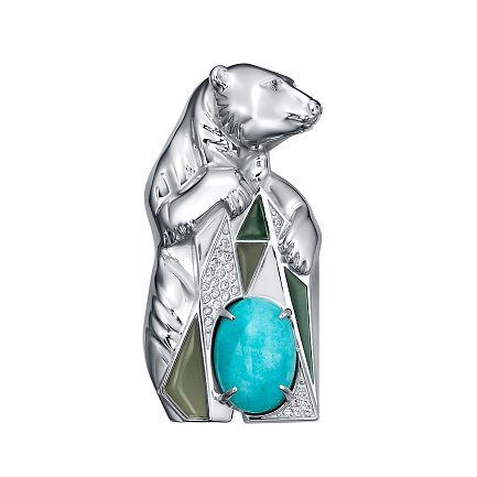 Брошь из серебра